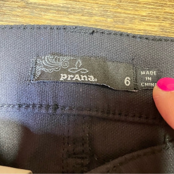 Prana Brenna Moto Pant Grey Skinny Outdoor Casual Active Stretch Women's Size 6 - Picture 5 of 10